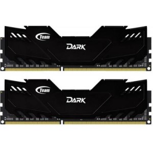 Модуль памяті для компютера DDR3 16GB (2x8GB) 1600 MHz Dark Series Black Team (TDKED316G1600HC10ADC01)
