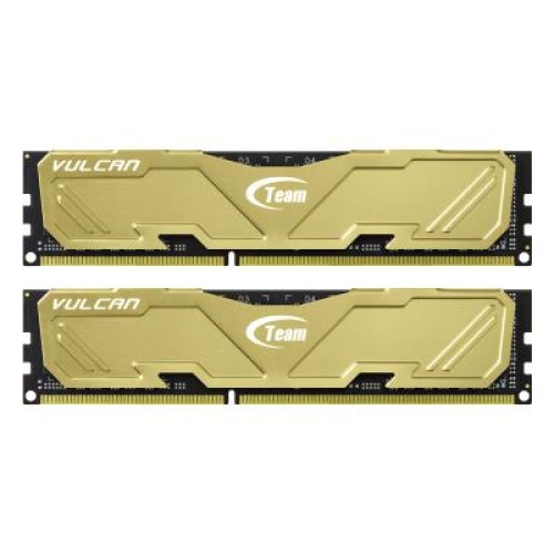 Модуль памяті для компютера DDR3 16GB (2x8GB) 2133 MHz Vulcan Yellow Team (TLYED316G2133HC10QDC01)