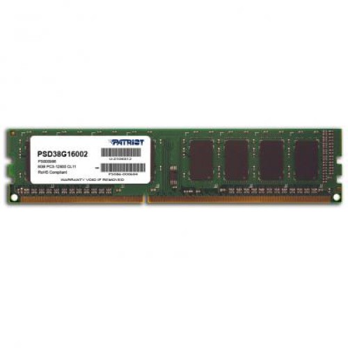 Модуль памяті для компютера DDR3 8GB 1600 MHz Patriot (PSD38G16002)