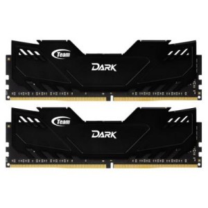 Модуль памяті для компютера DDR3 4GB (2x2GB) 1600 MHz Dark Series Black Team (TDKED34G1600HC9DC01)