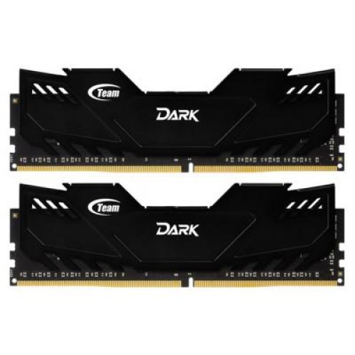 Модуль памяті для компютера DDR3 4GB (2x2GB) 1600 MHz Dark Series Black Team (TDKED34G1600HC9DC01)