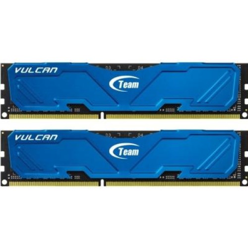 Модуль памяті для компютера DDR3 16GB (2x8GB) 1866 MHz Vulcan Blue Team (TLBED316G1866HC10SDC01)