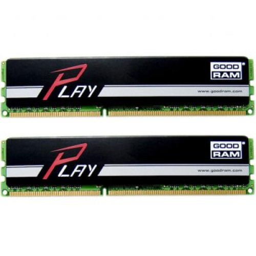 Модуль памяті для компютера DDR3 8GB (2x4GB) 1600 MHz PLAY Black Goodram (GY1600D364L9S/8GDC)