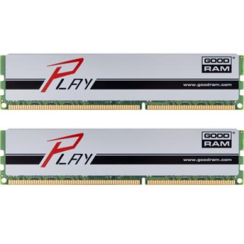 Модуль памяті для компютера DDR3 8GB (2x4GB) 1600 MHz PLAY Silver Goodram (GYS1600D364L9S/8GDC)