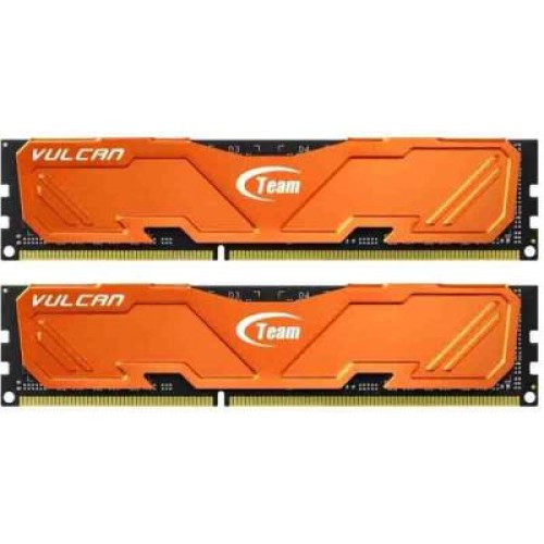 Модуль памяті для компютера DDR3 16GB (2x8GB) 1600 MHz Vulcan Orange Team (TLAED316G1600HC10ADC01)