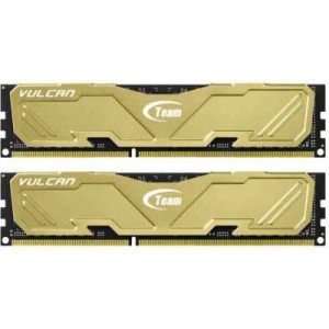 Модуль памяті для компютера DDR3 16GB (2x8GB) 1600 MHz Vulcan Yellow Team (TLYED316G1600HC10ADC01)