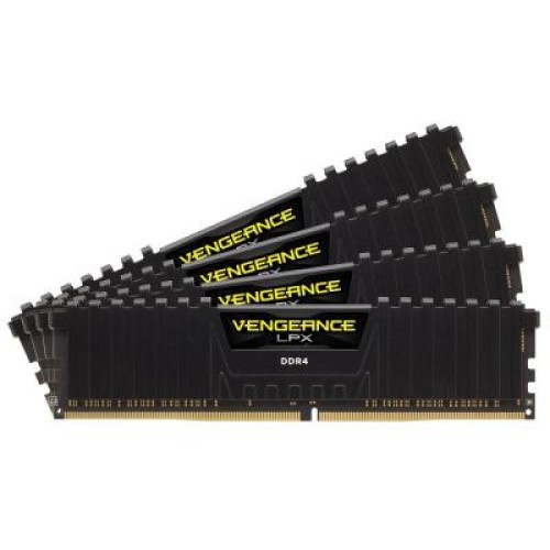 Модуль памяті для компютера DDR4 16GB (4x4GB) 2800 MHz Vengeance LPX Black Corsair (CMK16GX4M4A2800C16)