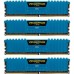 Модуль памяті для компютера DDR4 16GB (4x4GB) 2400 MHz Vengeance LPX Blue Corsair (CMK16GX4M4A2400C14B)