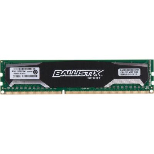 Модуль памяті для компютера DDR3 8GB (2x4GB) 1600 MHz Ballistix Sport Micron (BLS2CP4G3D1609DS1S00CEU)