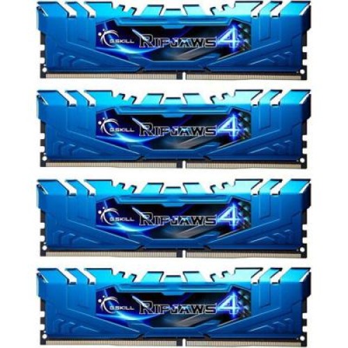 Модуль памяті для компютера DDR4 16GB (4x4GB) 2666 MHz Ripjaws4 Blue G.Skill (F4-2666C16Q-16GRB)