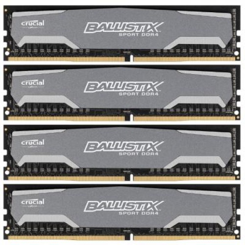 Модуль памяті для компютера DDR4 32GB (4x8GB) 2400 MHz BallistiX Sport Micron (BLS4K8G4D240FSA)