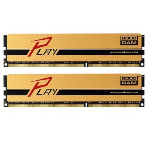 Модуль памяті для компютера DDR3 8GB (2x4GB) 1600 MHz PLAY Gold Goodram (GYG1600D364L9S/8GDC)