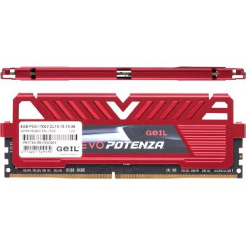 Модуль памяті для компютера DDR4 16GB (2x8GB) 2133 MHz EVO POTENZA Geil (GPR416GB2133C15DC)