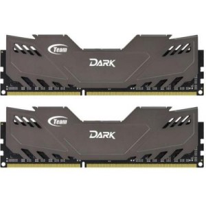 Модуль памяті для компютера DDR3 16GB (2x8GB) 1600 MHz Dark Series Gray Team (TDGED316G1600HC9DC01)