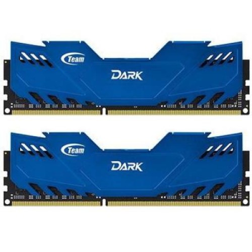 Модуль памяті для компютера DDR3 8GB (2x4GB) 1866 MHz Dark Series Blue Team (TDBED38G1866HC11DC01)