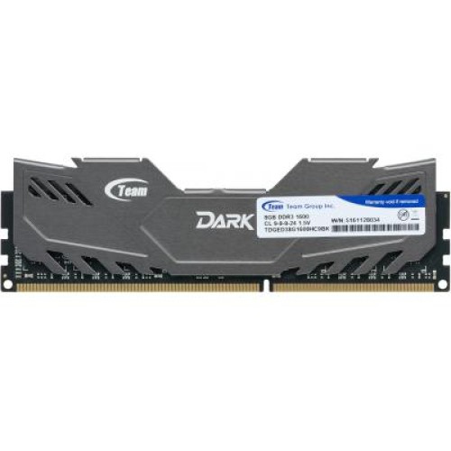 Модуль памяті для компютера DDR3 8GB 1600 MHz Dark Series Gray Team (TDGED38G1600HC901)