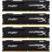 Модуль памяті для компютера DDR4 32GB (4x8GB) 2666 MHz Fury Black Kingston Fury (ex.HyperX) (HX426C15FBK4/32)