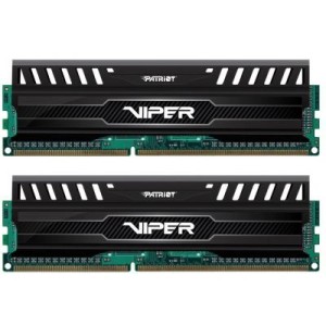 Модуль памяті для компютера DDR3 8GB (2x4GB) 1600 MHz Viper3 Series Black Mamba Patriot (PV38G160C0K)