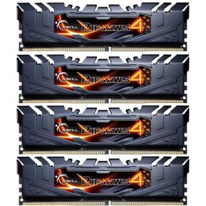 Модуль памяті для компютера DDR4 16GB (4x4GB) 2400 MHz Ripjaws G.Skill (F4-2400C14Q-16GRK)