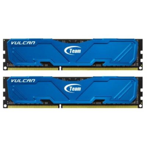 Модуль памяті для компютера DDR3 8GB (2x4GB) 2400 MHz Vulcan Blue Team (TLBED38G2400HC11CDC01)