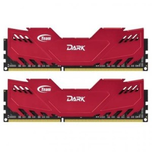 Модуль памяті для компютера DDR3 16GB (2x8GB) 1600 MHz Dark Series Red Team (TDRED316G1600HC9DC01)
