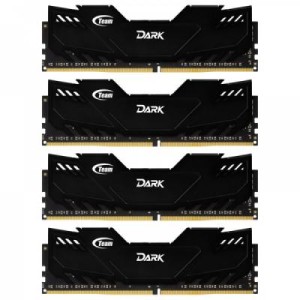 Модуль памяті для компютера DDR3 32GB (4x8GB) 1600 MHz Dark Black Team (TDKED332G1600HC9QC01)