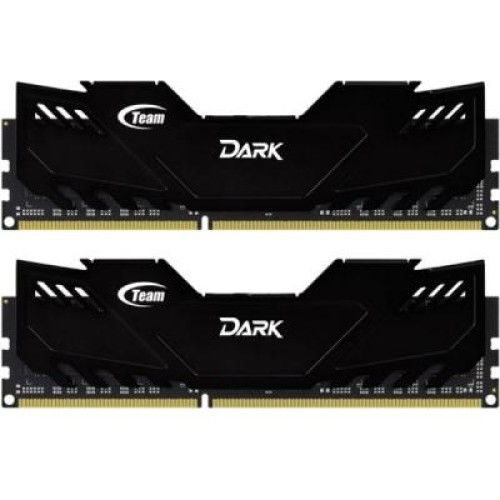 Модуль памяті для компютера DDR4 8GB (2x4GB) 3200 MHz Dark Black Team (TDKED48G3200HC16ADC01)