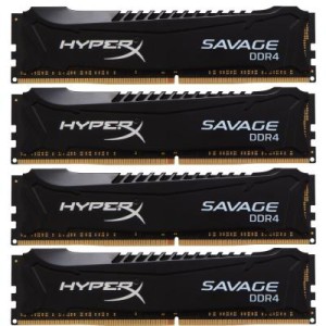 Модуль памяті для компютера DDR4 32GB (4x8GB) 2666 MHz HyperX Savage Kingston Fury (ex.HyperX) (HX426C13SBK4/32)