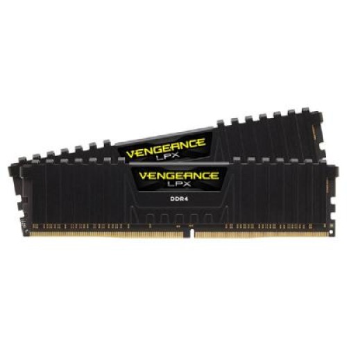 Модуль памяті для компютера DDR4 16GB (2x8GB) 2400 MHz Vengeance LPX Black Corsair (CMK16GX4M2A2400C14)