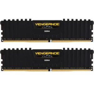 Модуль памяті для компютера DDR4 16GB (2x8GB) 2400 MHz Vengeance LPX Black Corsair (CMK16GX4M2A2400C14)