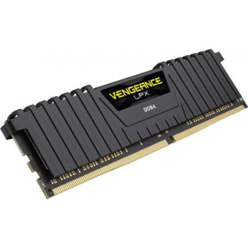Модуль памяті для компютера DDR4 4GB 2400 MHz Vengeance LPX Black Corsair (CMK4GX4M1A2400C14)
