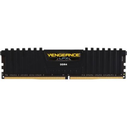 Модуль памяті для компютера DDR4 4GB 2400 MHz Vengeance LPX Black Corsair (CMK4GX4M1A2400C14)