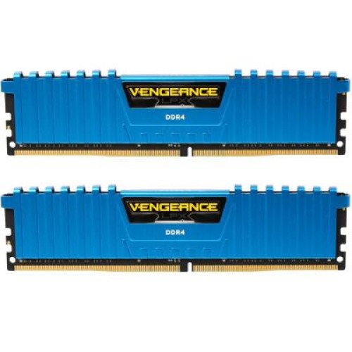 Модуль памяті для компютера DDR4 16GB (2x8GB) 3000 MHz Vengeance LPX Blue Corsair (CMK16GX4M2B3000C15B)