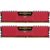 Модуль памяті для компютера DDR4 16GB (2x8GB) 2400 MHz Vengeance LPX Red Corsair (CMK16GX4M2A2400C14R)