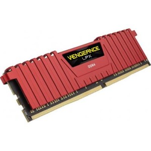 Модуль памяті для компютера DDR4 4GB 2400 MHz Vengeance LPX Red Corsair (CMK4GX4M1A2400C14R)