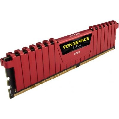 Модуль памяті для компютера DDR4 4GB 2400 MHz Vengeance LPX Red Corsair (CMK4GX4M1A2400C14R)