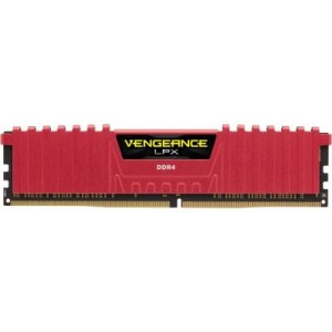 Модуль памяті для компютера DDR4 4GB 2400 MHz Vengeance LPX Red Corsair (CMK4GX4M1A2400C14R)