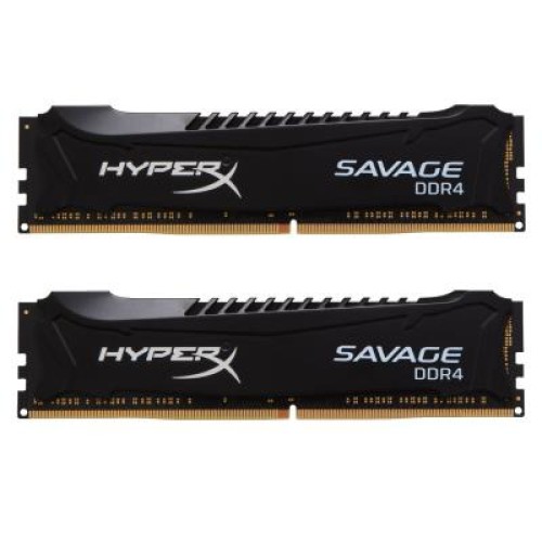 Модуль памяті для компютера DDR4 16GB (2x8GB) 2800 MHz HyperX Savage BLACK Kingston Fury (ex.HyperX) (HX428C14SB2K2/16)