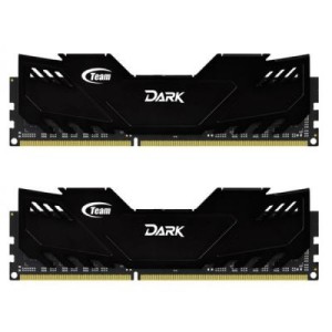 Модуль памяті для компютера DDR4 16GB (2x8GB) 2800 MHz Dark Black Team (TDKED416G2800HC16ADC01)