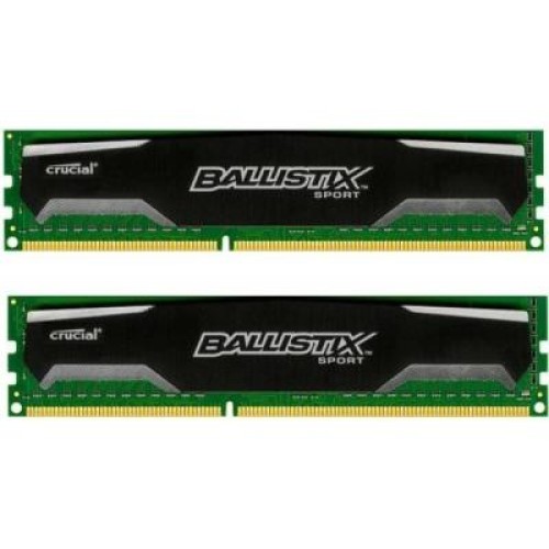 Модуль памяті для компютера DDR3 8GB (2x4GB) 1600 MHz Ballistix Sport Micron (BLS2C4G3D169DS1J)