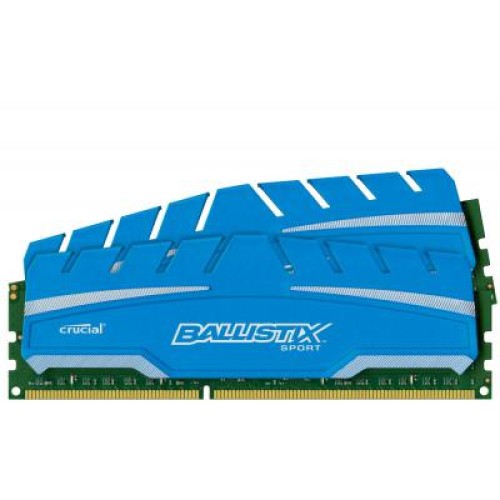 Модуль памяті для компютера DDR3 16GB (2x8GB) 1600 MHz Ballistix Sport XT Micron (BLS2C8G3D169DS3CEU)