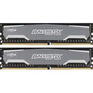 Модуль памяті для компютера DDR4 8GB (2x4GB) 2400 MHz Ballistix Sport Micron (BLS2C4G4D240FSA)