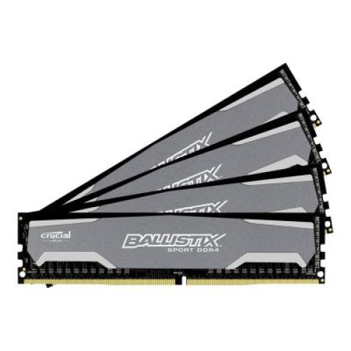 Модуль памяті для компютера DDR4 32GB (4x8GB) 2400 MHz Ballistix Sport Micron (BLS4C8G4D240FSA)