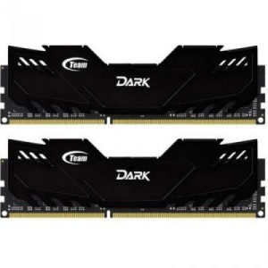 Модуль памяті для компютера DDR4 16GB (2x8GB) 3000 MHz Dark Black Team (TDKED416G3000HC16ADC01)