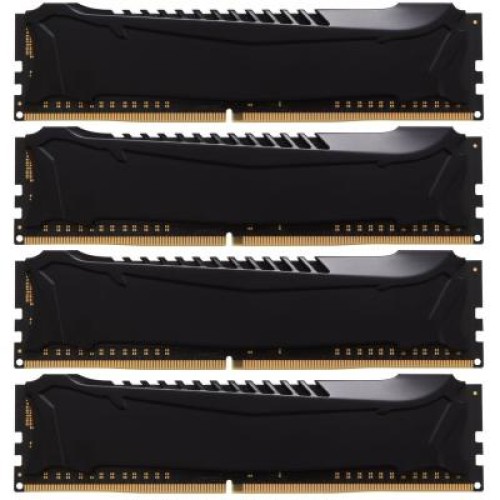 Модуль памяті для компютера DDR4 32GB (4x8GB) 2400 MHz Savage Blak Kingston Fury (ex.HyperX) (HX424C12SB2K4/32)