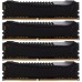 Модуль памяті для компютера DDR4 32GB (4x8GB) 2400 MHz Savage Blak Kingston Fury (ex.HyperX) (HX424C12SB2K4/32)