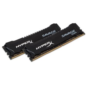 Модуль памяті для компютера DDR4 8GB 3000 MHz Savage Blak Kingston Fury (ex.HyperX) (HX430C15SB2/8)
