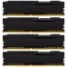 Модуль памяті для компютера DDR4 32GB (4x8GB) 2400 MHz HyperX FURY Black Kingston Fury (ex.HyperX) (HX424C15FB2K4/32)