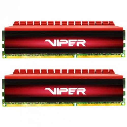 Модуль памяті для компютера DDR4 16GB (2x8GB) 2400 MHz PE-V4 BLK/RED DUALCH Patriot (PV416G240C5K)