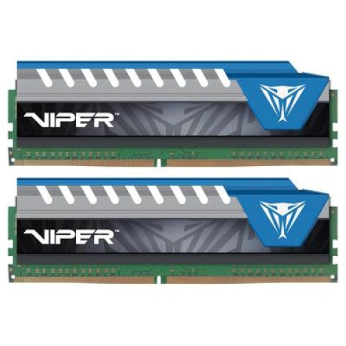 Модуль памяті для компютера DDR4 16GB (2x8GB) 2400 MHz V ELITE KIT BLK/BLU Patriot (PVE416G240C5KBL)